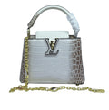 Louis Vuitton Bag| Ćapucines White Brown Crocodilian Leather