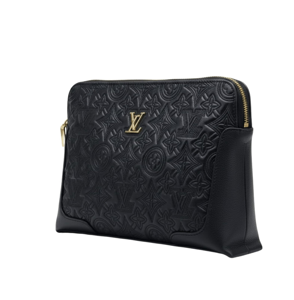 Louis Vuitton Pouch | Black Leather Pouch