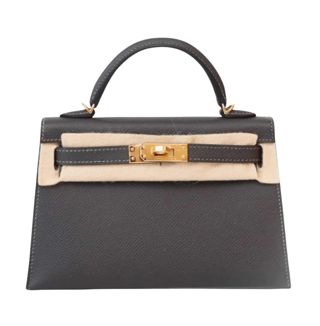 Hermès Bag | Mini Kelly Sellier Dark Grey Epsom Leather