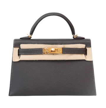 Hermès Bag | Mini Kelly Sellier Dark Grey Epsom Leather