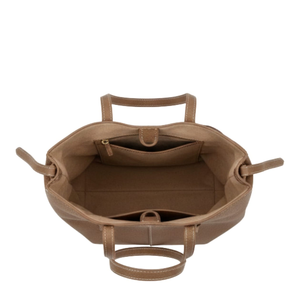 Polène Bag | Cyme Mini Textured Camel Leather