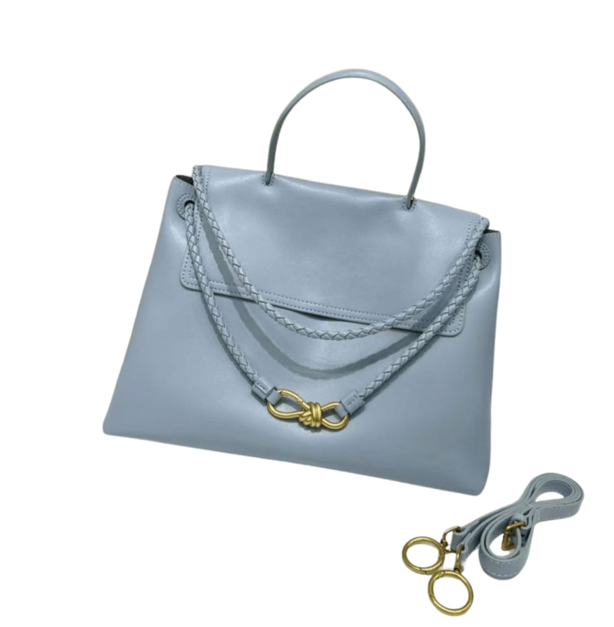 Bottega Veneta Bag | Ciao Top Handle Bag Light Blue Leather