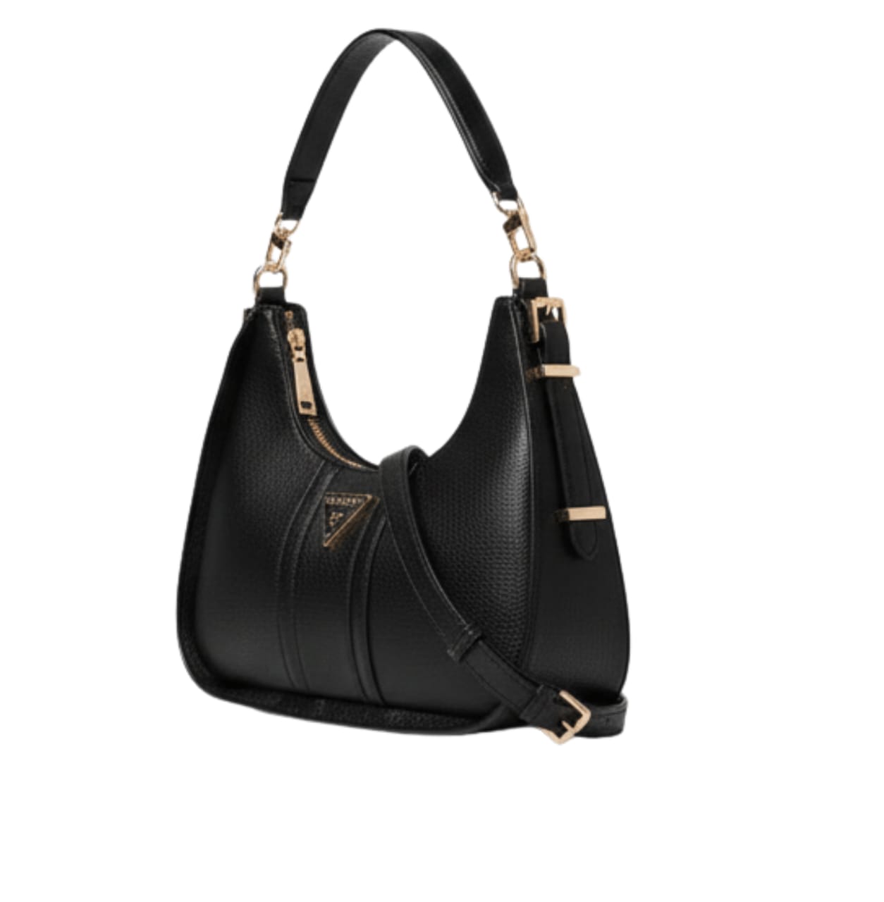 Guess Bag | Noreen Top Zip Shoulder Bag Black Polyurethane