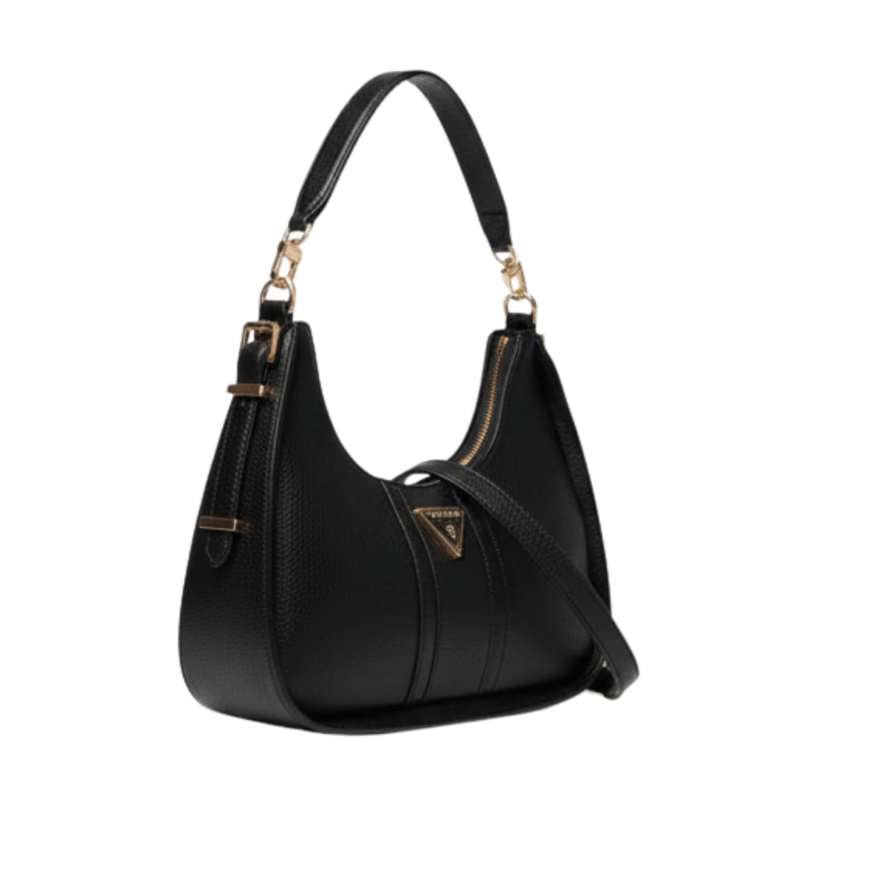 Guess Bag | Noreen Top Zip Shoulder Bag Black Polyurethane