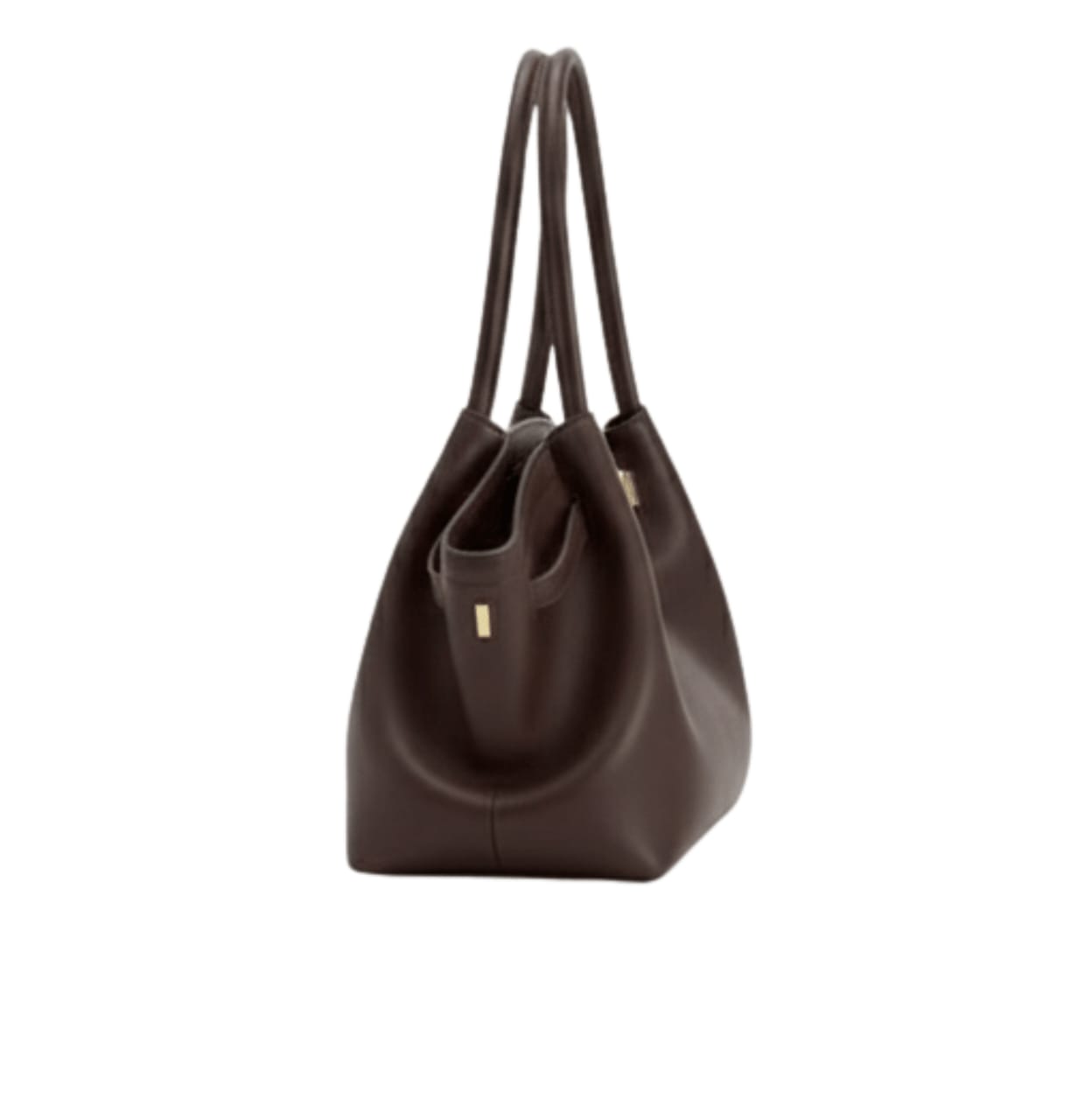 Jw Pei Bag | Hana Tote Bag In Faux Suede And A Dark Brown Color