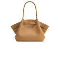 Jw Pei Bag | Hana Faux Suede Tote Bag In A Latte Or Brown Color