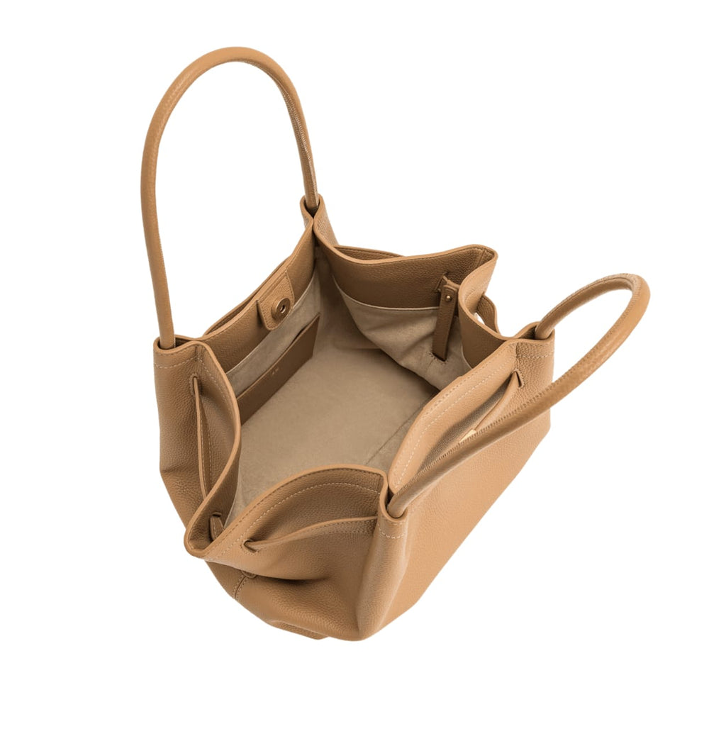Jw Pei Bag | Hana Faux Suede Tote Bag In A Latte Or Brown Color
