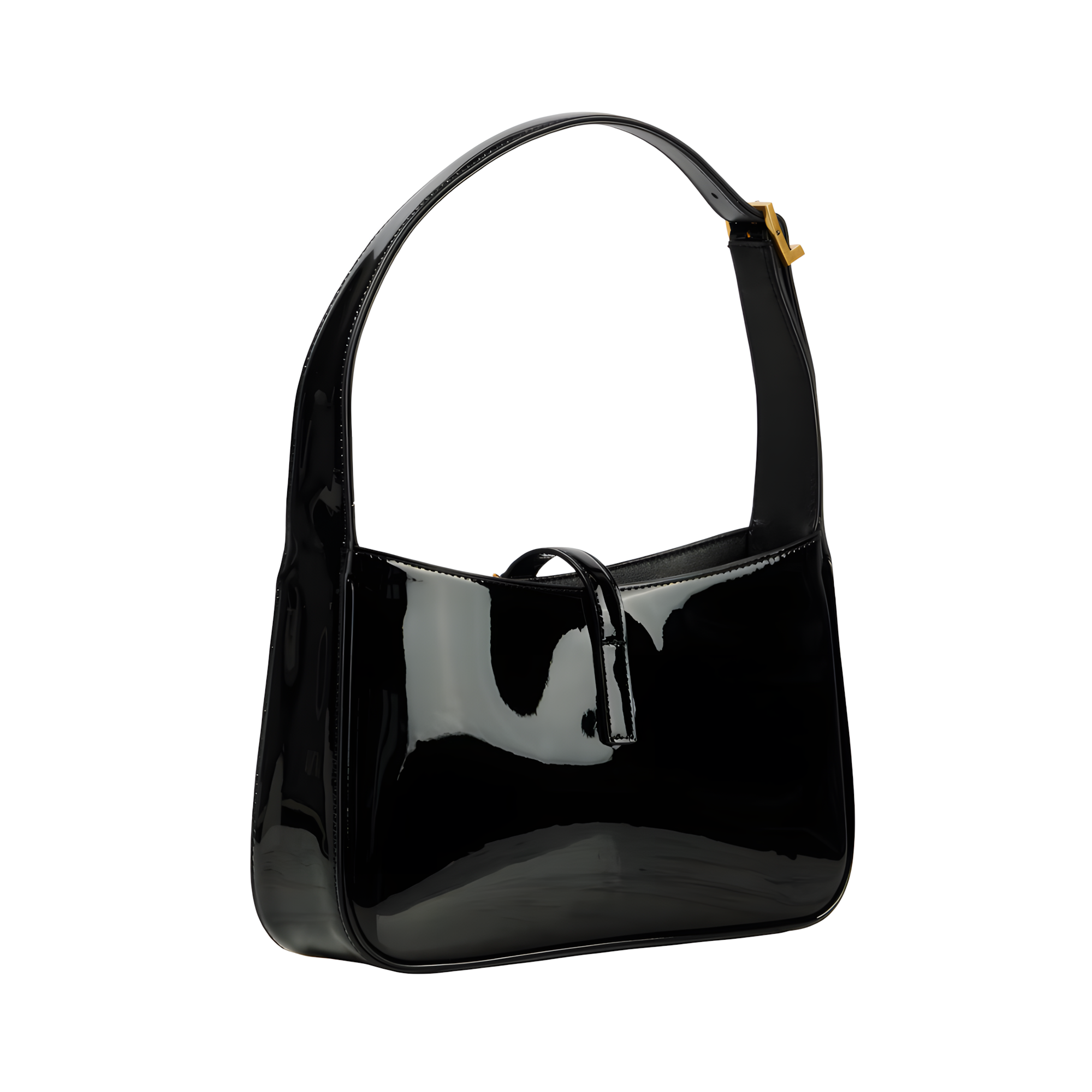 YSL Bag | Le 5À7 Patent Leather Black
