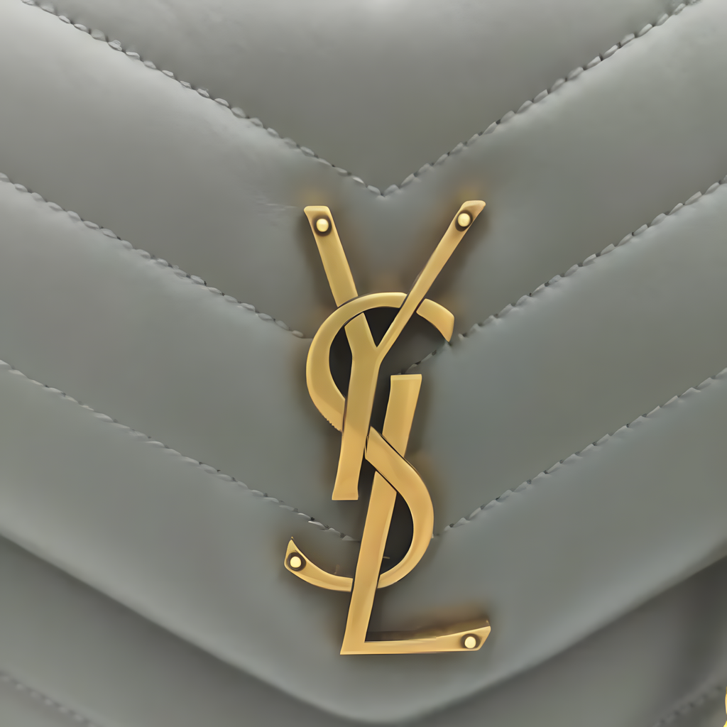 Saint Laurent Bag | Loulou Grey-Golden