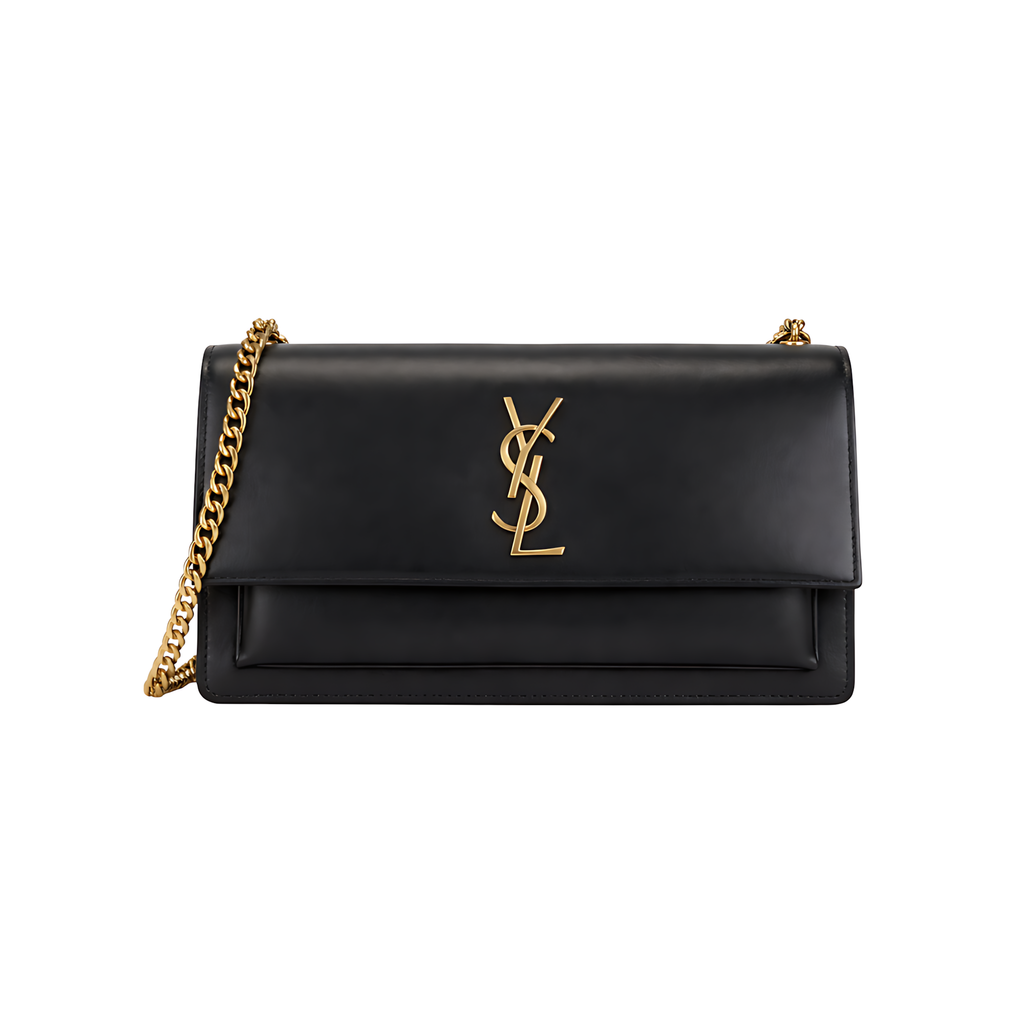 Saint Laurent Bag | Sunset Bag Crocodile-Embossed Calfskin Leather