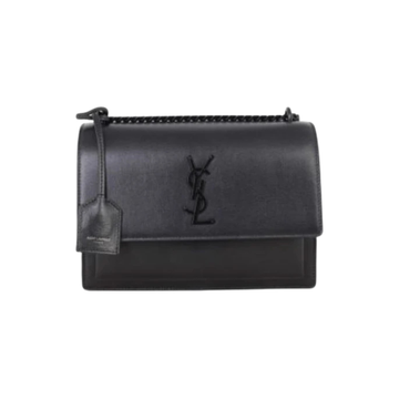 Saint Laurent Bag | Sunset Medium Bag Black Leather