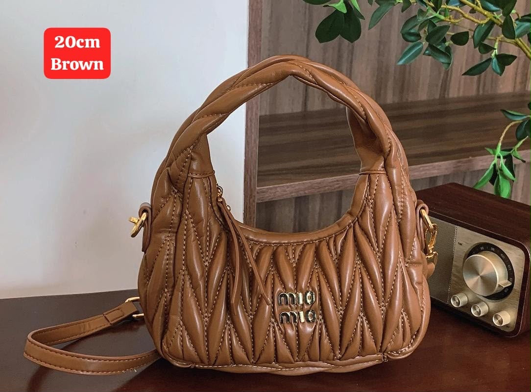 Miu Miu Bag Wander Brown Shiny