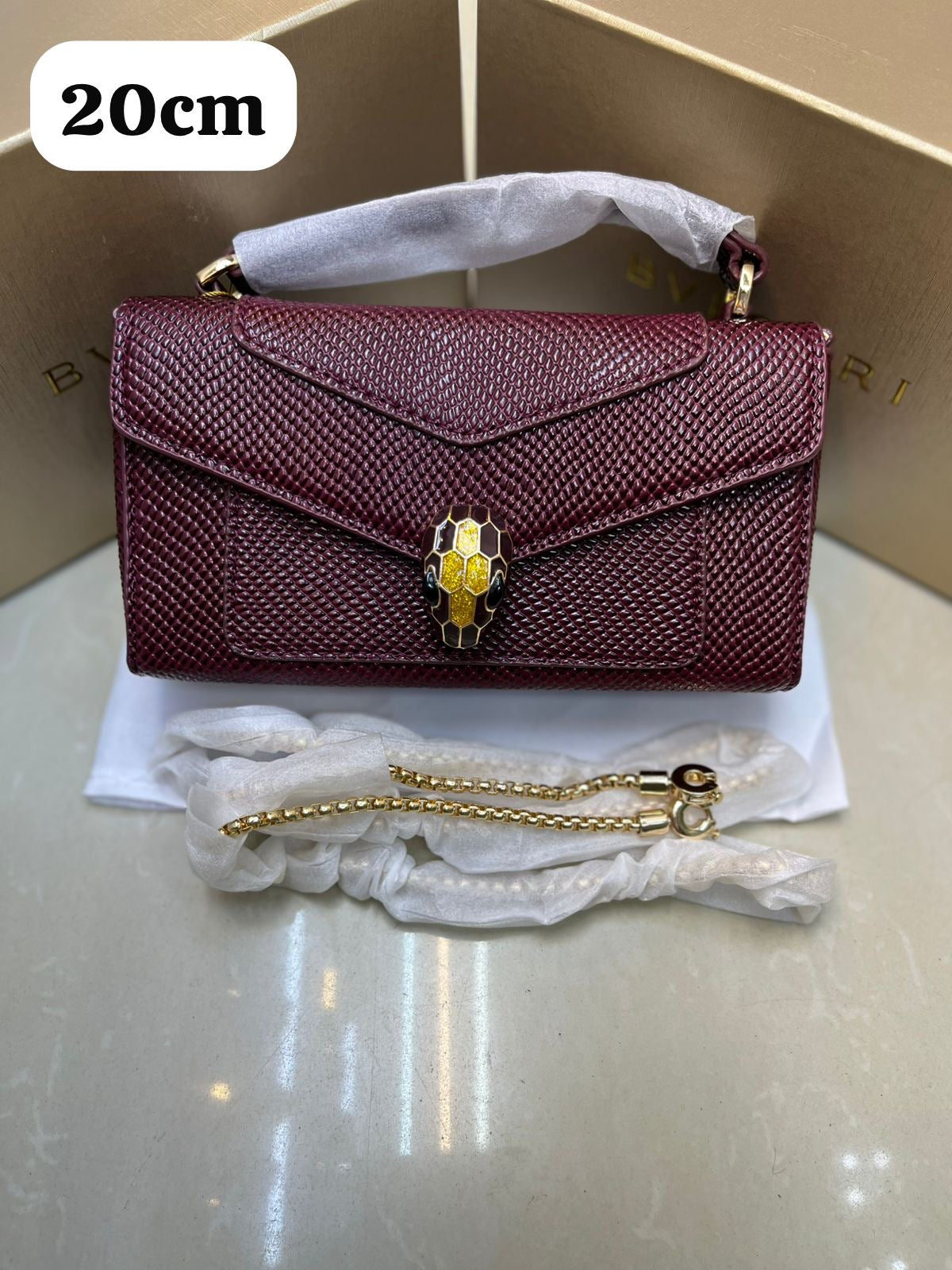 Bvlgari Bag Serpenti Forever Burgundy