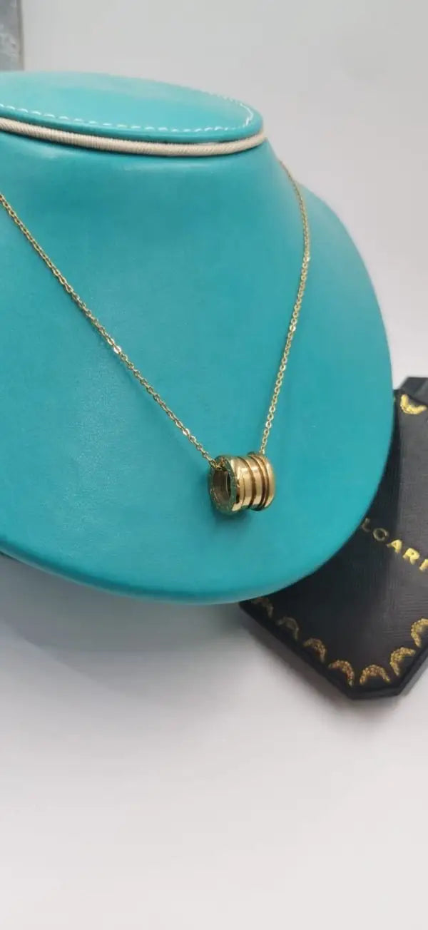 Bvlgari Jewelry | 18K-Yellow Gold B Zero 1 Pendant Studded Necklace