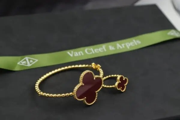 Van Cleef & Arpels Jewelry | Alhambra Bracelet Ring Set Gold