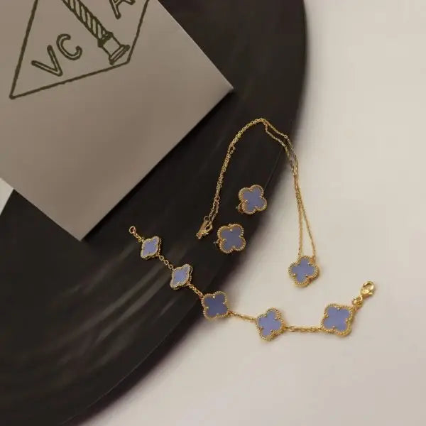 Van Cleef & Arpels Jewelry | Alhambra White Clover Jewelry Set