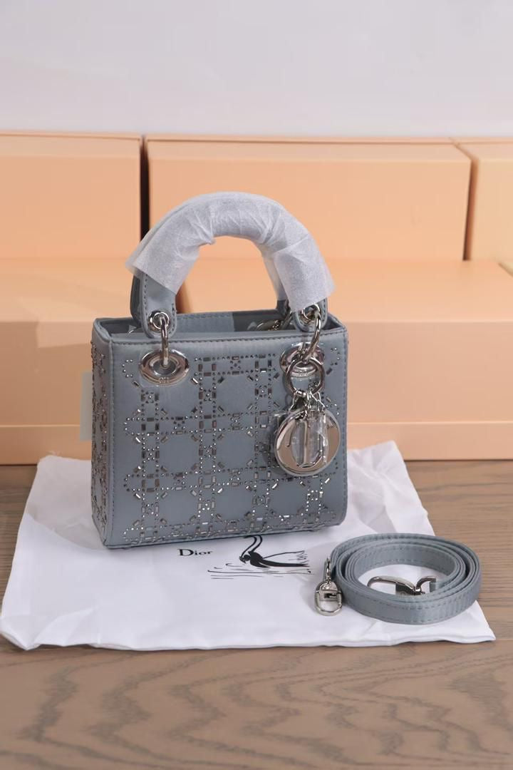 Dior Bag | Christian Dior Mini Lady Dior Bag Grey