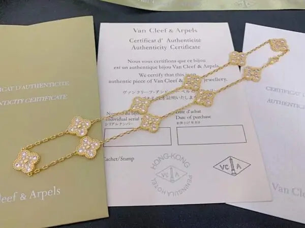 Van Cleef & Arpels Jewelry | Set Gold Silver Agate