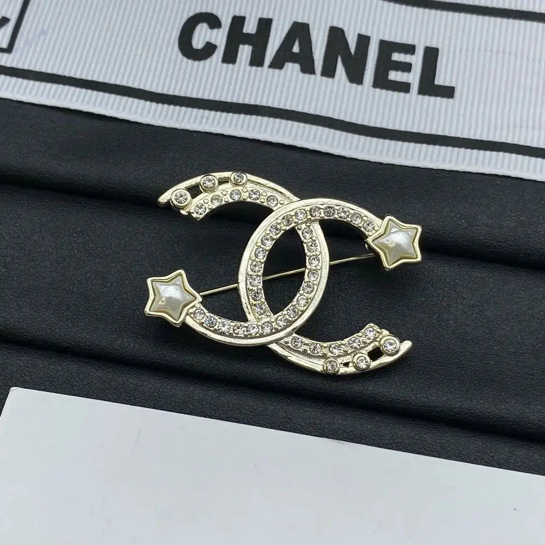 Chanel Jewelry | Crystal CC Dangle Hoop Earrings Silver Tone