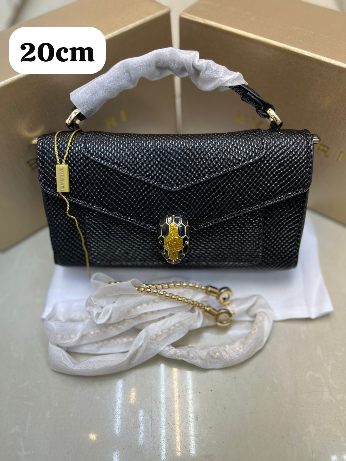 Bvlgari Bag Serpenti Forever Leather Phone Case