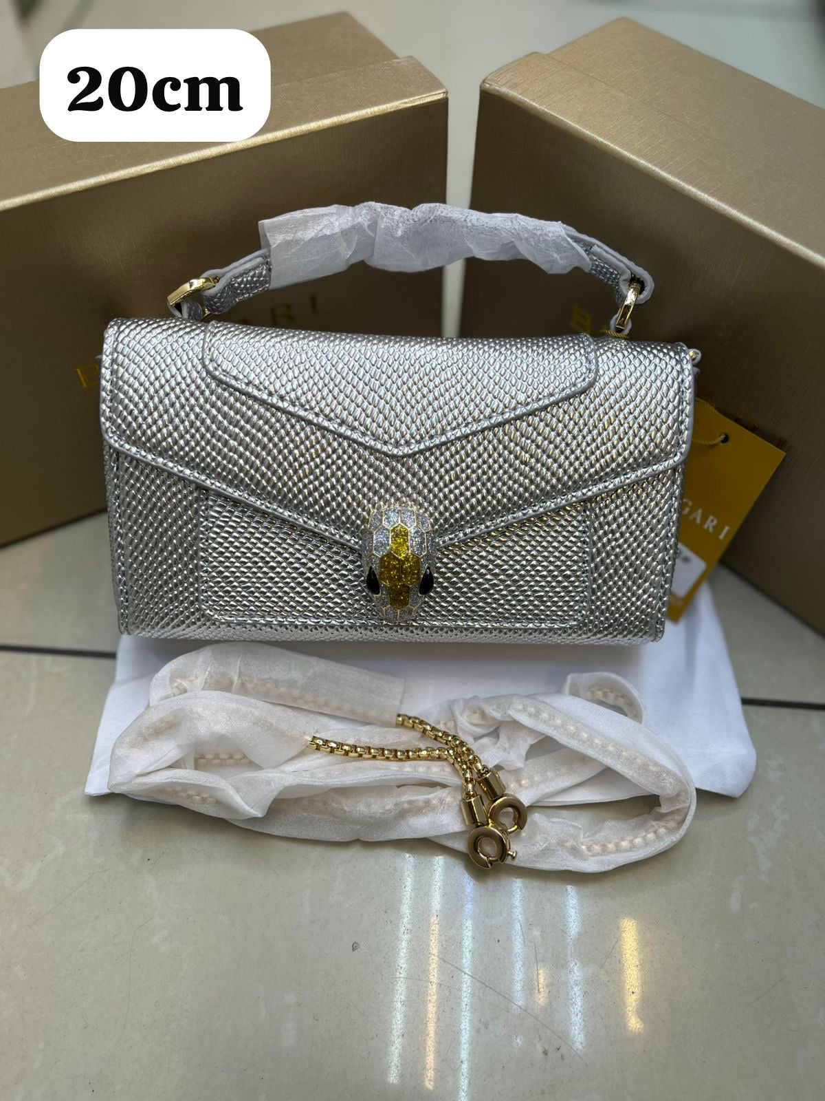 Bvlgari Bag Serpenti Forever Top Handle & Chain Shoulder Bag