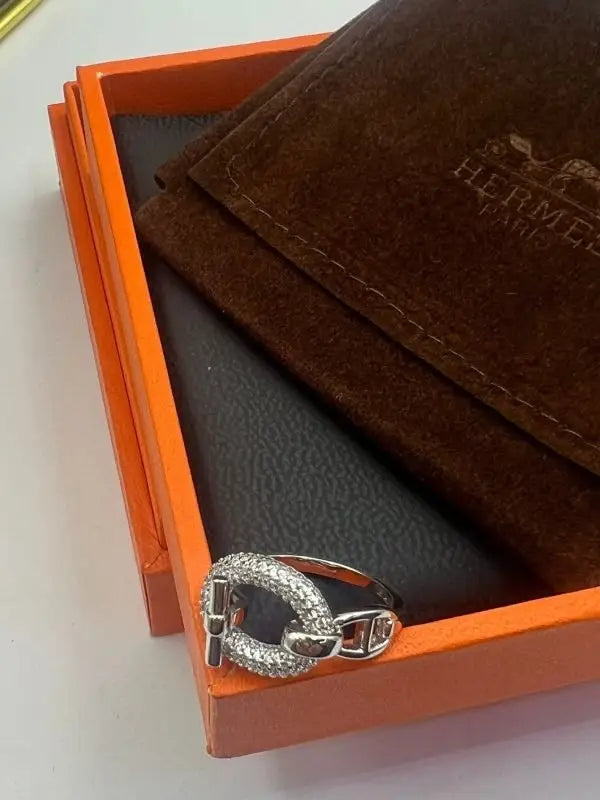 Hermès Jewelry | Adage Ring Silver Gold