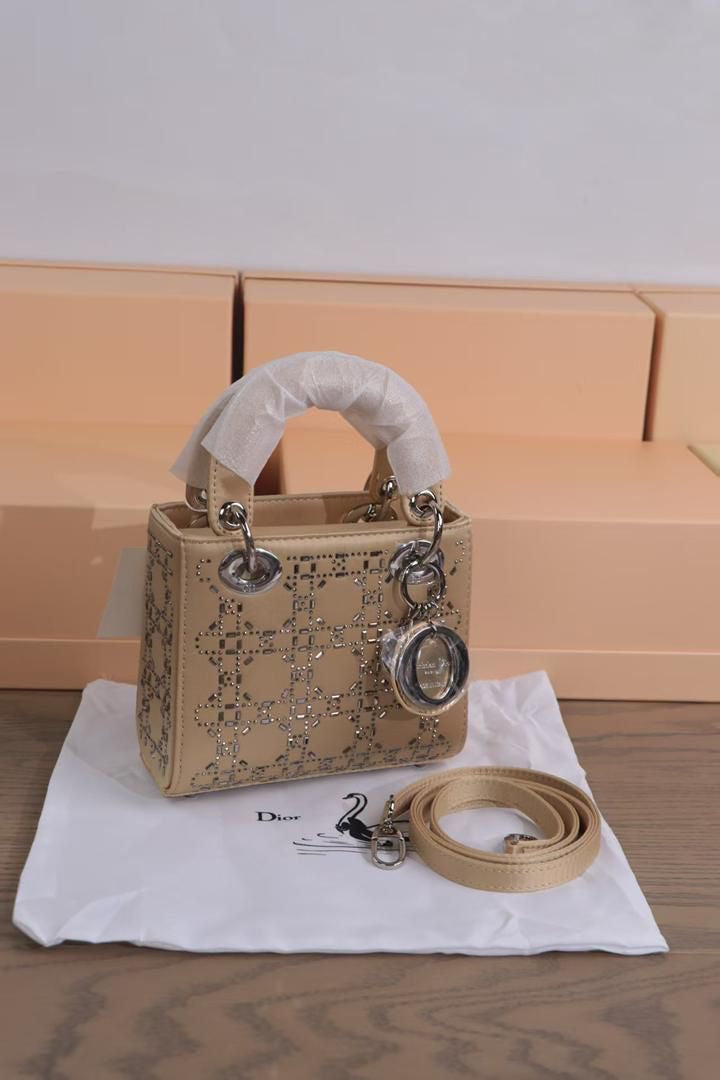 Dior Bag | Mini Lady Dior Brown Satin