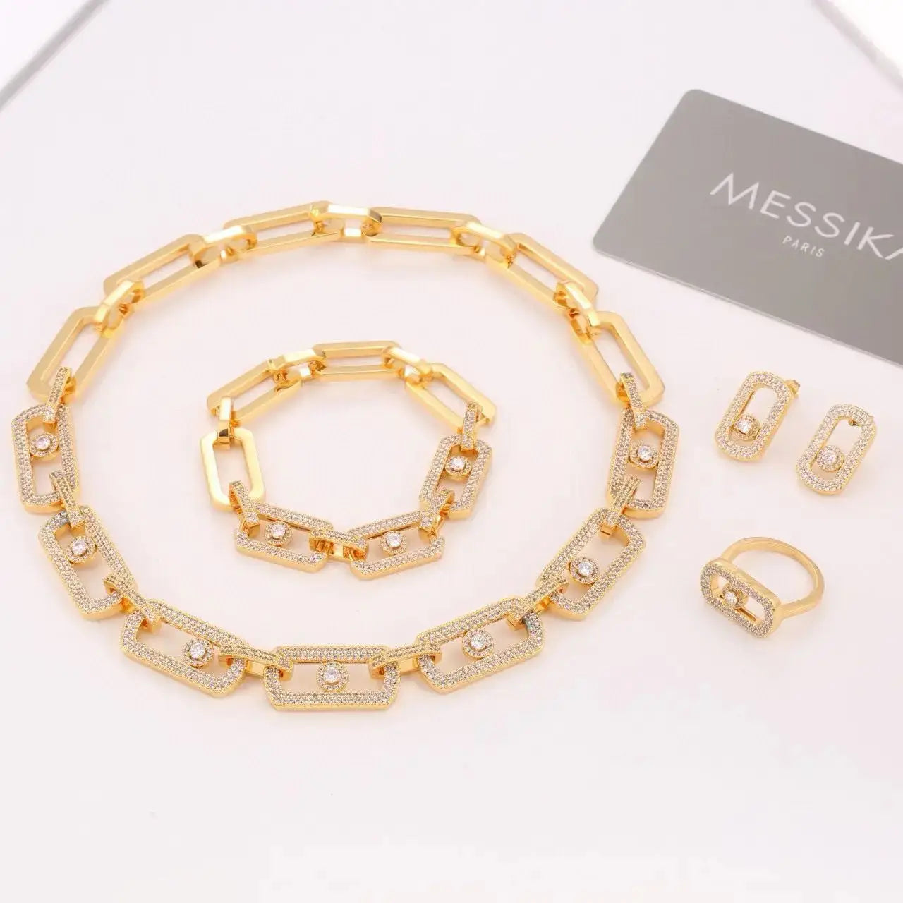 Messika Jewelry | Pave Yellow Gold Full Diamonds