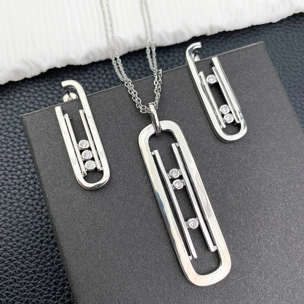 Messika Jewelry | Romane Large Set White Gold Diamonds