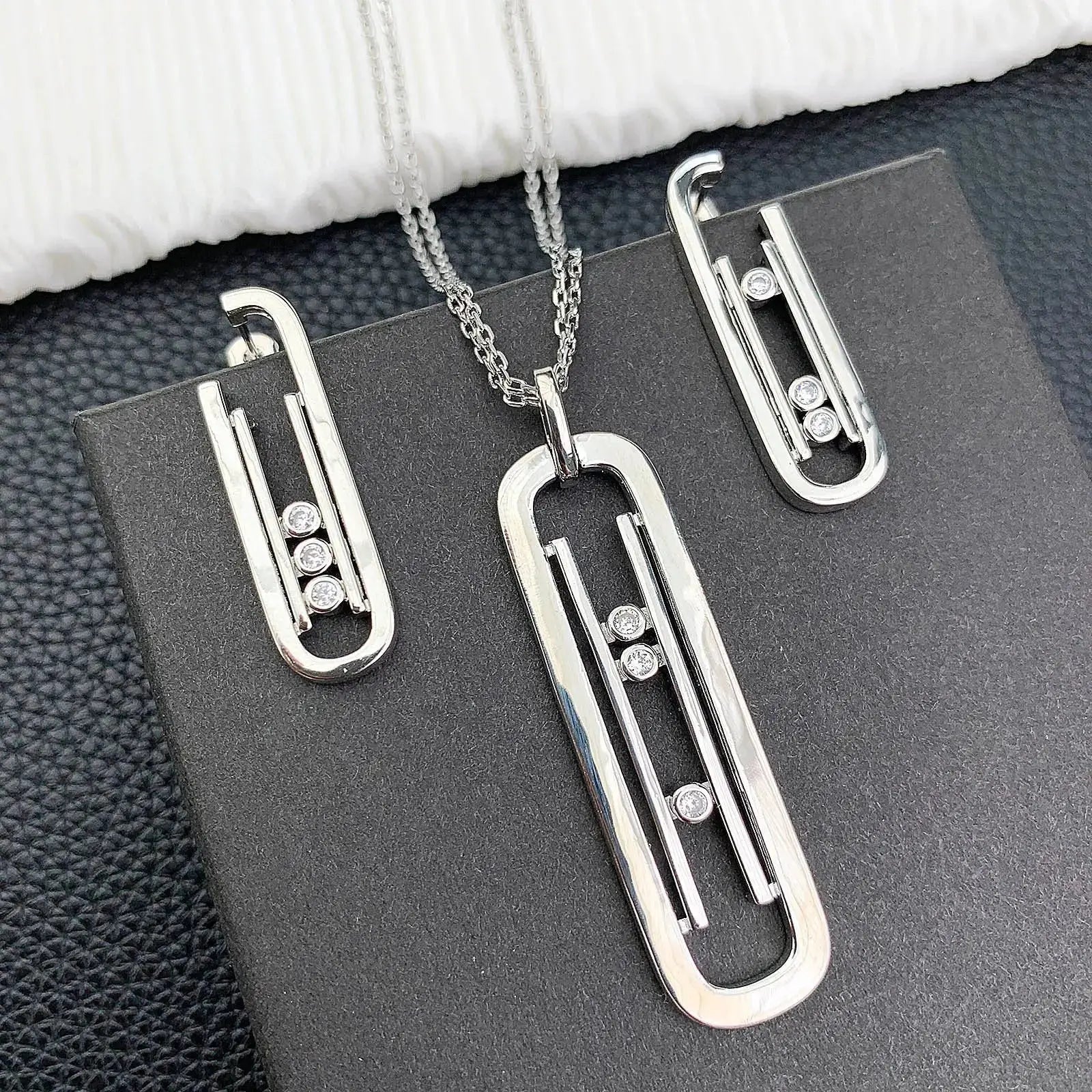Messika Jewelry | Romane Large Set White Gold Diamonds