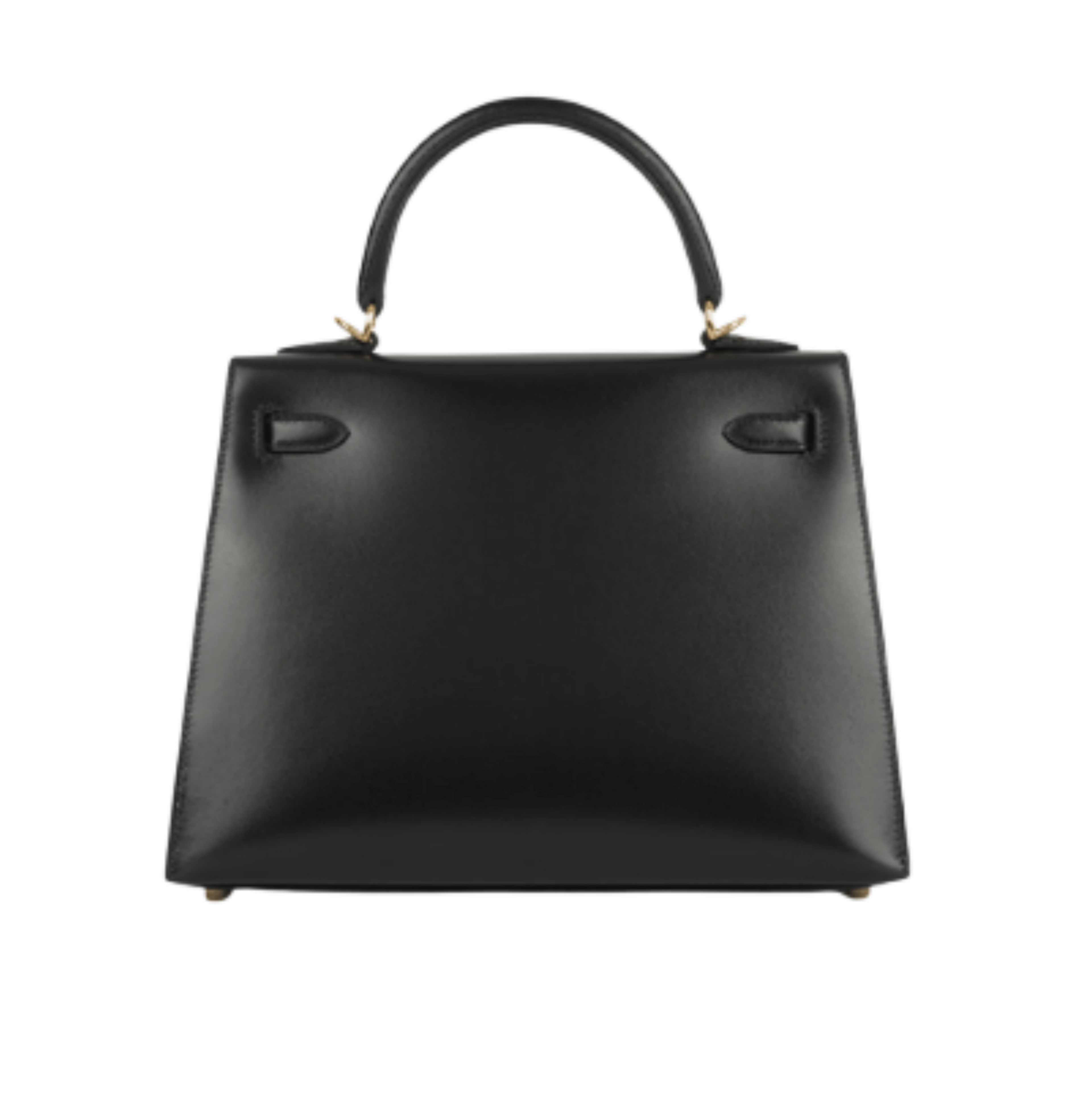Hermès Bag | Kelly 28 Sellier Handbag In Black Box Calfskin Leather With Gold Hardware.