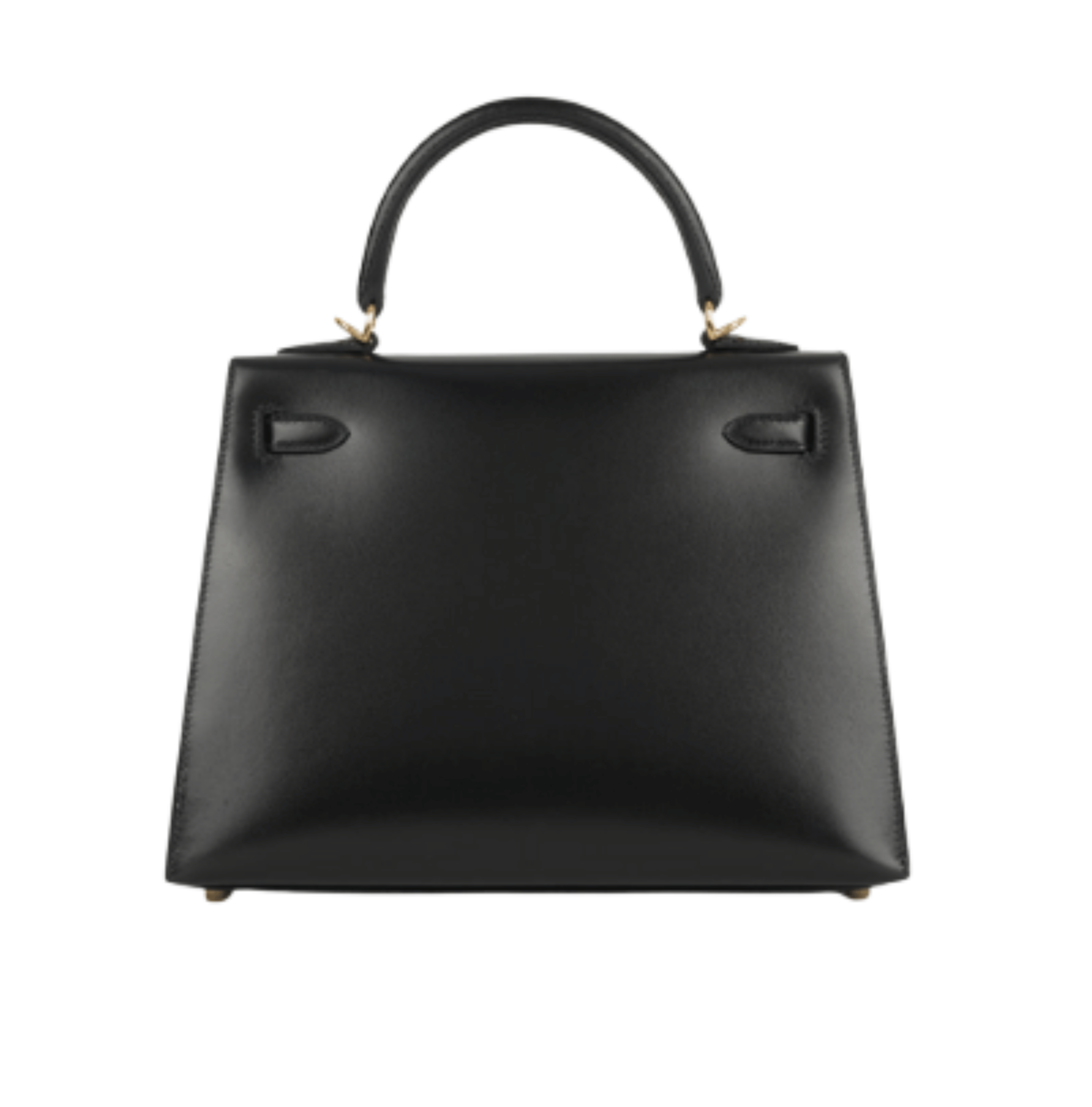 Hermès Bag | Kelly 28 Sellier Handbag In Black Box Calfskin Leather With Gold Hardware.