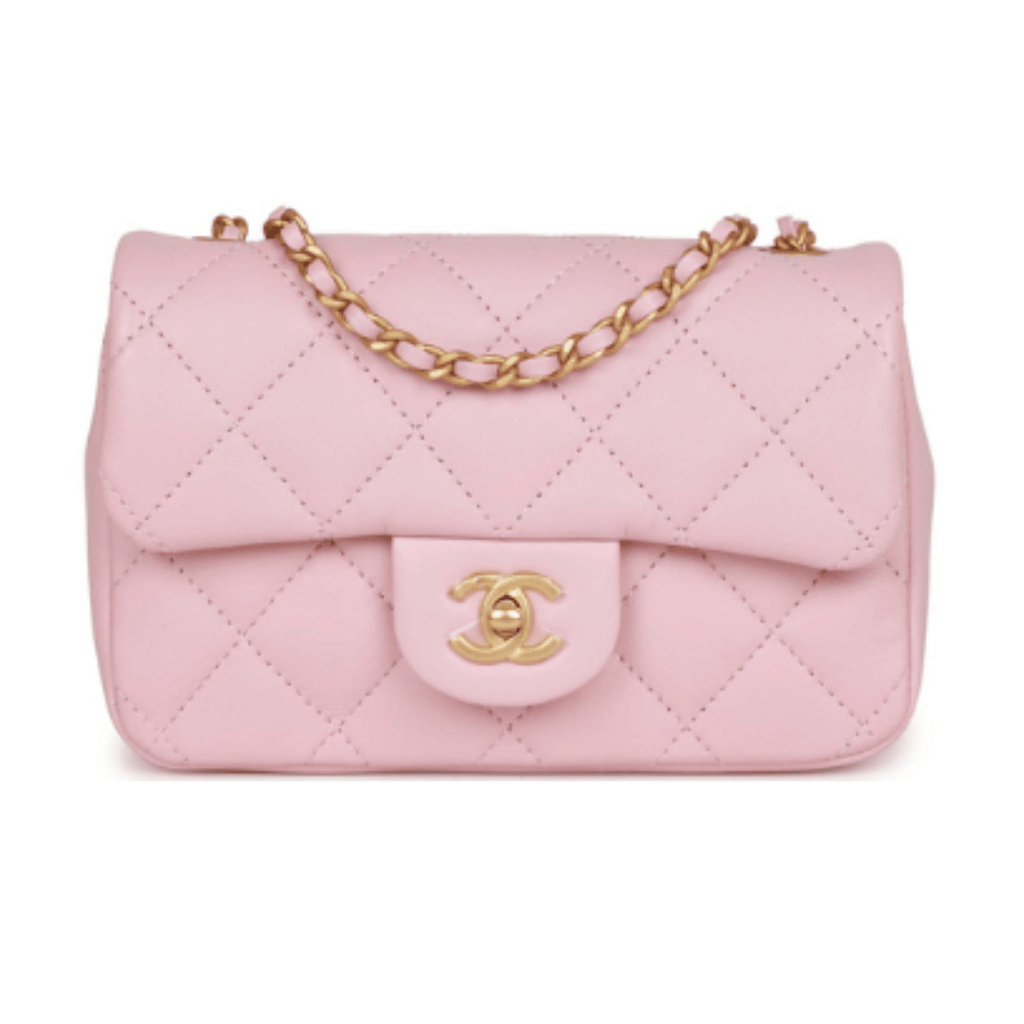 Chanel Bag | Mini Rectangular Flap Pink Lambskin Bag