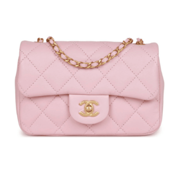 Chanel Bag | Mini Rectangular Flap Pink Lambskin Bag