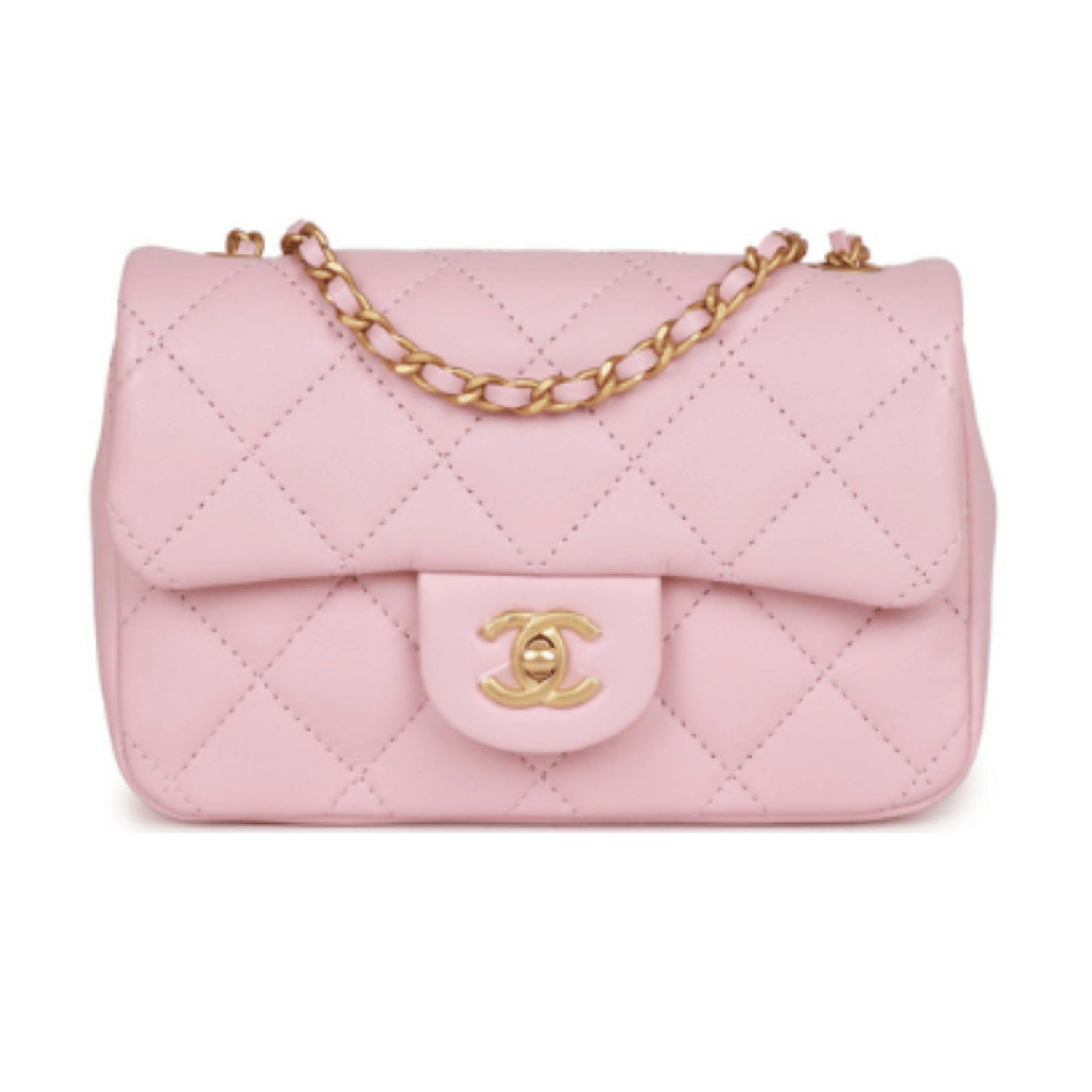 Chanel Bag | Mini Rectangular Flap Pink Lambskin Bag