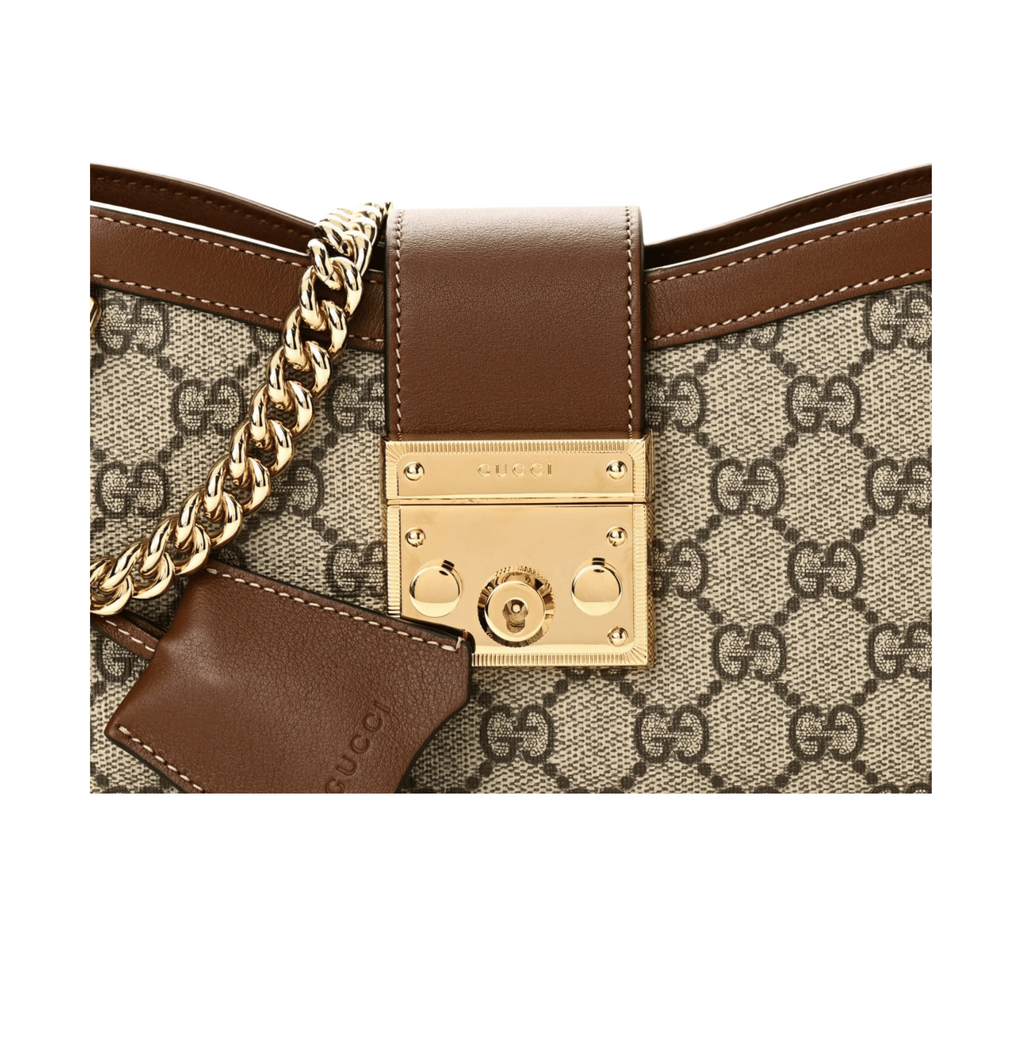 Gucci Bag | Gg Supreme Monogram Calfskin Small Padlock