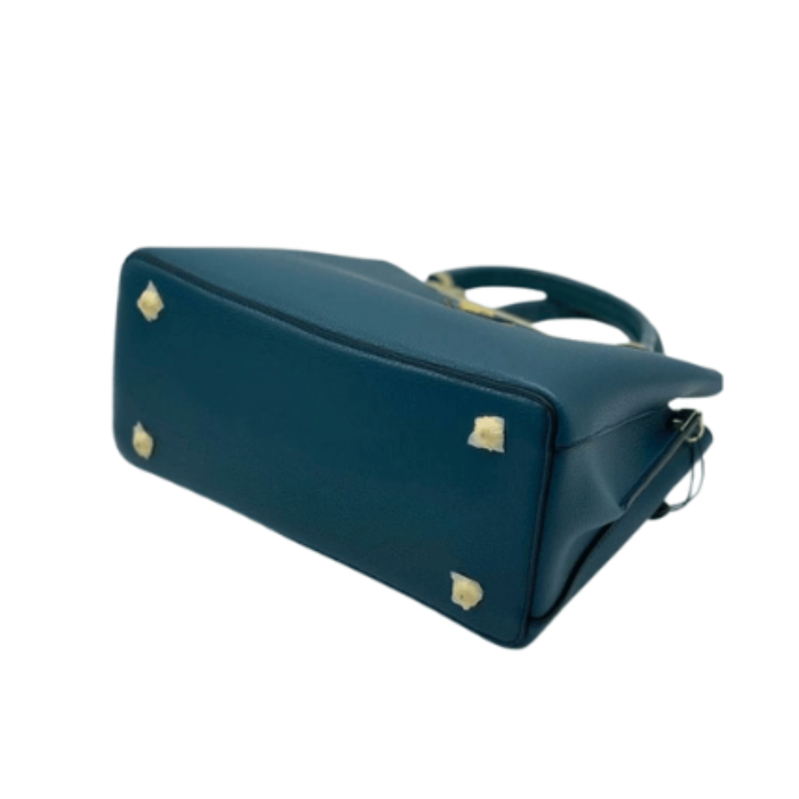 Prada Bag | Top Handle Bag Crocodile-Embossed Teal Blue