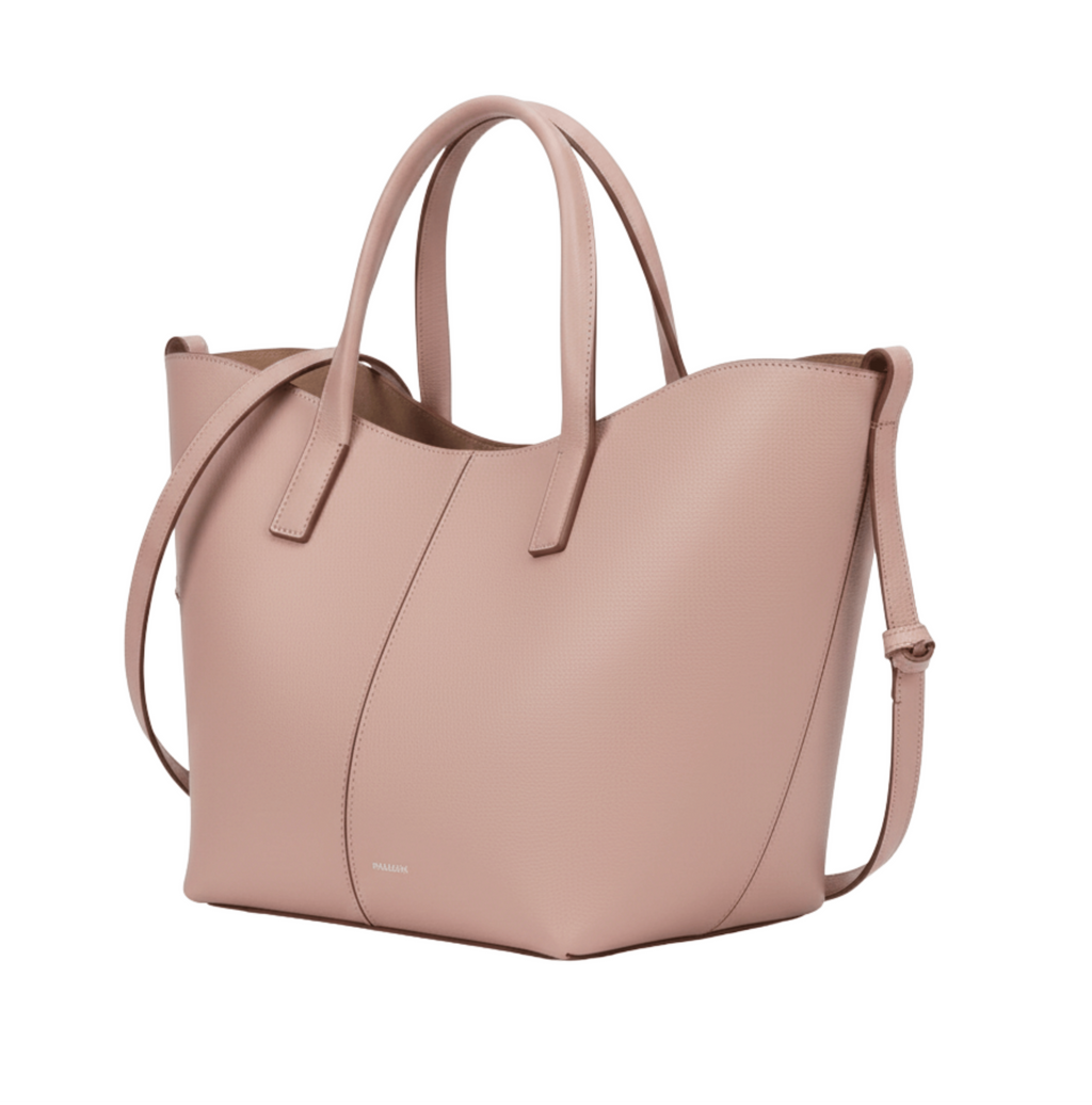 Polène Bag | Cyme Mini Textured Pink Leather