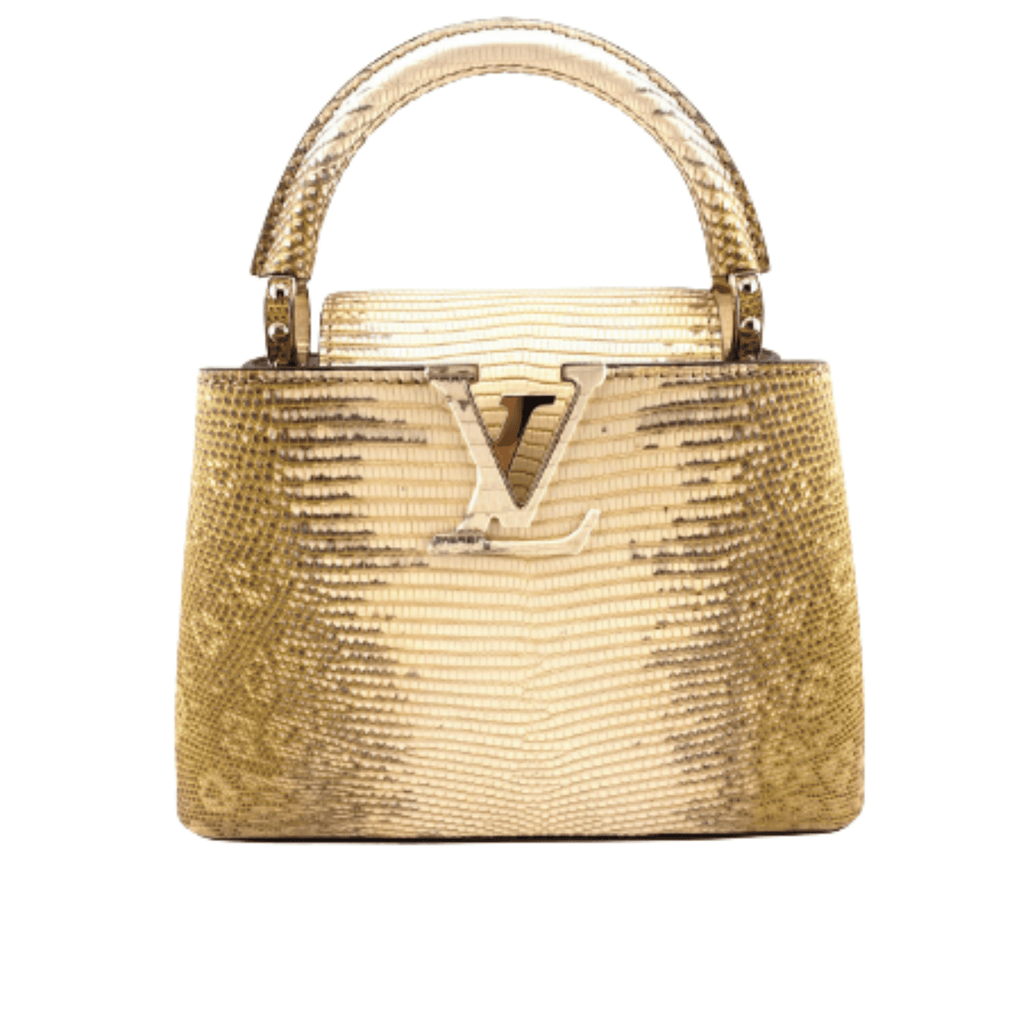 Louis Vuitton Bag | Ćapucines Gold Snake Skin