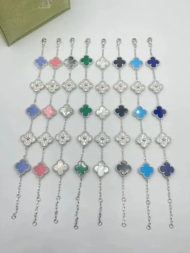 Van Cleef & Arpels Jewelry | Alhambra Bracelet Collection Silver