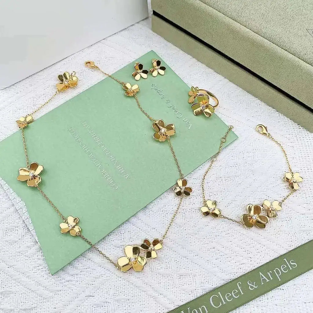 Van Cleef & Arpels Jewelry | Frivole Flower Jewelry Set